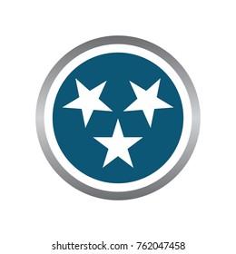 Tennessee three star Logo, Tennessee Logo