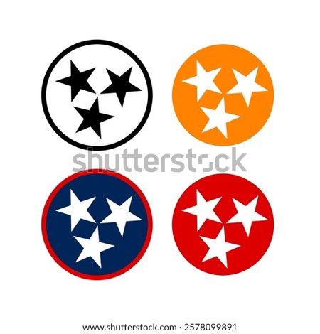 Tennessee Tri-Star variation, vector design
