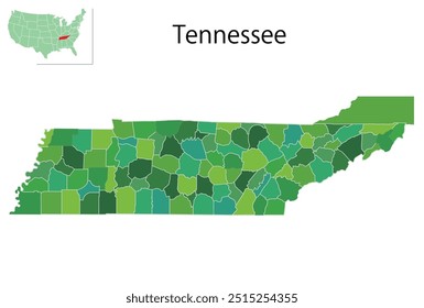 Tennessee United States Map Icons