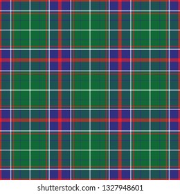 Tennessee's Tartan. Seamless pattern for tartan of U.S. state Tennessee for fabric, kilts, skirts, plaids. Frequent, small weaving. 