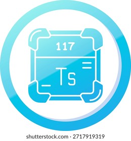 Tennessine Line Vector Icon Design