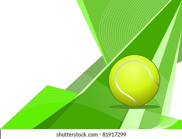 Tennis, abstract design
