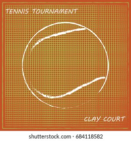 Tennis background, vector