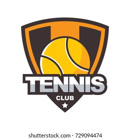 Tennis badge logo template