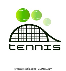 tennis badge racket vector