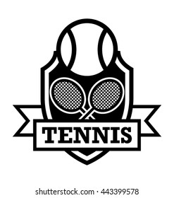 Tennis Badge Vector Icon