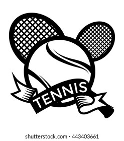 Tennis Badge Vector Icon