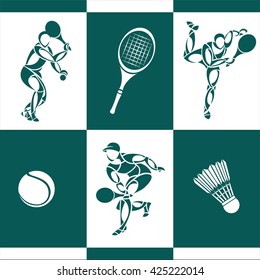 tennis badminton logo