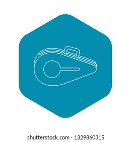 Tennis bag icon. Outline illustration of tennis bag vector icon for web
