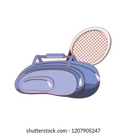 Tennis Bag With Racket