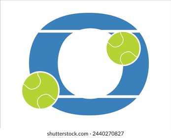 Tennis Ball Alphabet Letter O