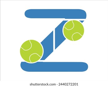 Tennis Ball Alphabet Letter Z