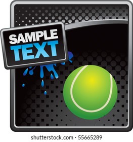 tennis ball black checkered banner