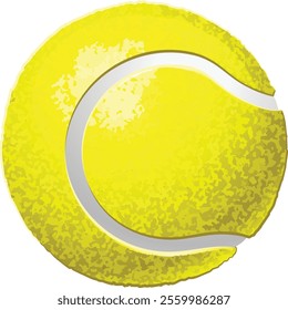 A tennis ball cartoon sports icon illustration