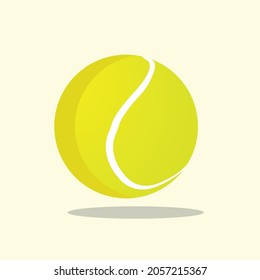 tennis ball clipart flat vector element illustration