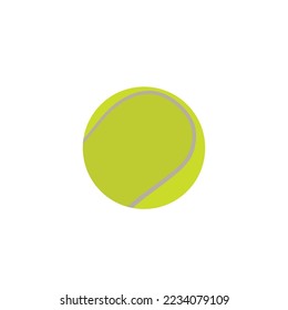 Tennis ball concept design stock illustration on white background