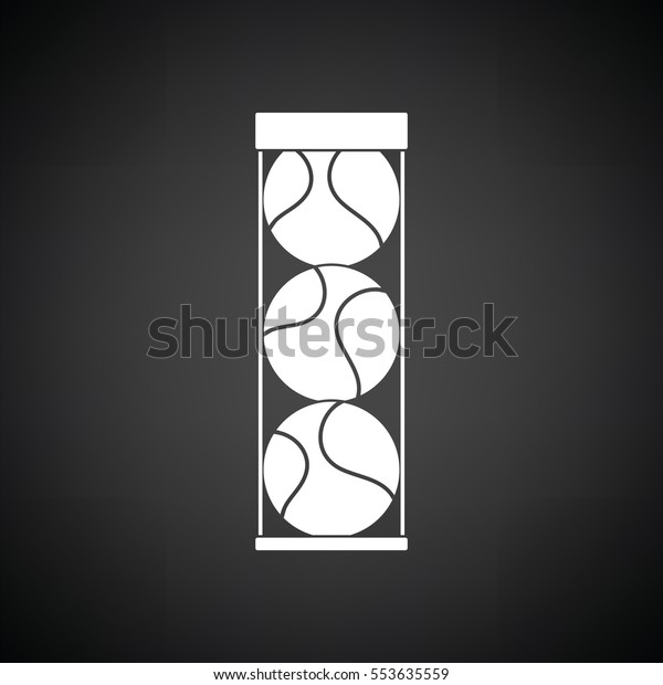 tennis ball container icon black background stock vector royalty free 553635559 shutterstock