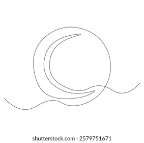 Tennis ball continuous line. Continuous one line drawing tennis ball. Sport concept. Single line drawing