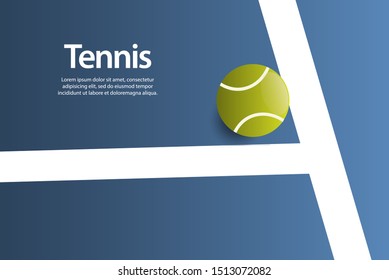 Tennis ball Design Vector Template Illustration Background