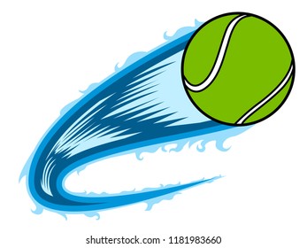 Tennis ball with an effect. Vector illustration design