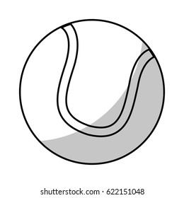 tennis ball equipment - shadow