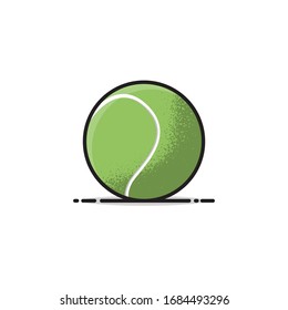 Tennis Ball flat design vector illustration