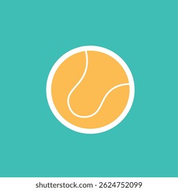 Tennis ball graphic icon. Vector illustration