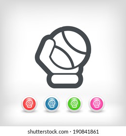 Tennis ball icon