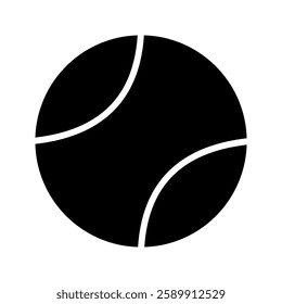 tennis ball icon color editable 