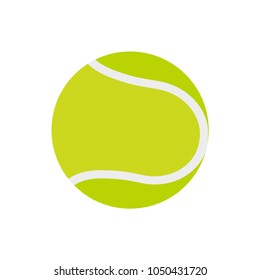 Tennis ball icon. The concept of tennis sport. Vector illustration.