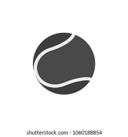 Tennis ball icon. The concept of tennis sport. Vector illustration.