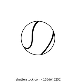 tennis ball icon design vector template