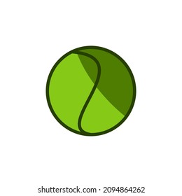 tennis ball icon design vector templates white on background