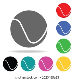 Tennis ball icon. Element of sport multi colored icon for mobile concept and web apps. Icon for website design and development, app development. Premium icon on white background