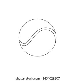 tennis ball icon. Element of web for mobile concept and web apps icon. Outline, thin line icon for website design and development, app development