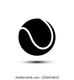 Tennis ball icon. flat design vector illustration for web and mobile