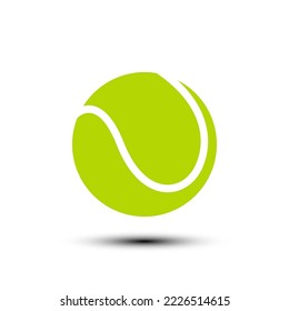 Tennis ball icon. flat design vector illustration for web and mobile