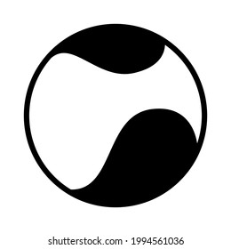 Tennis ball icon. Flat pictogram vector stock illustration. Isolated sign eps10