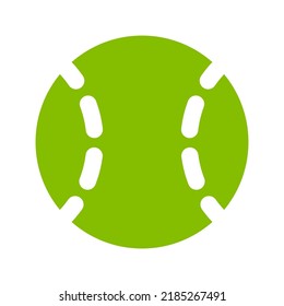 Tennis Ball Icon with Flat Style