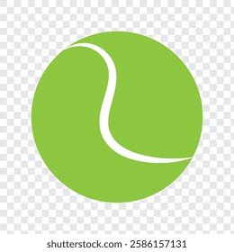 Tennis ball icon flat style. Green, yellow, black, white Tennis ball icon page symbol for your web site design tennis ball icon Sports, logo, app. Variety Design Tennis ball icon Vector. EPS 10