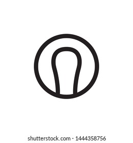 Tennis Ball Icon Flat Vector Illustration 
