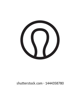 Tennis Ball Icon Flat Vector Illustration 