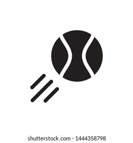 Tennis Ball Icon Flat Vector Illustration 