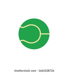 Icono de la pelota de tenis para proyectos de diseño gráfico