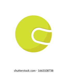 Tennis-Ball-Symbol für Grafikdesign-Projekte