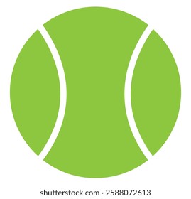 Tennis ball icon . Green tennis ball icon isolated , Vector design. Sports, fitness, activity vector illustration. Vector elements of equipment for tennis. Realistic color version. eps 10