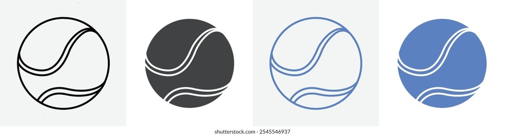 tennis ball icon Group symbol or sign vector