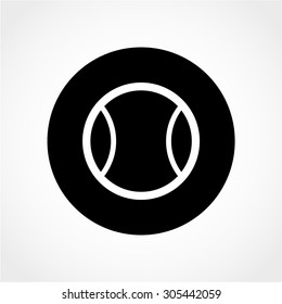 Tennis ball Icon Isolated on White Background