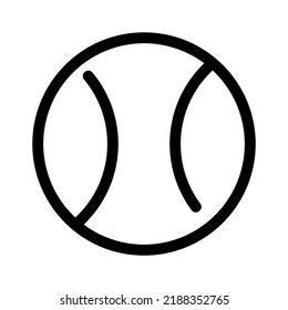 tennis ball icon or logo isolated sign symbol vector illustration - high quality black style vector icons
