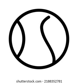 tennis ball icon or logo isolated sign symbol vector illustration - high quality black style vector icons
